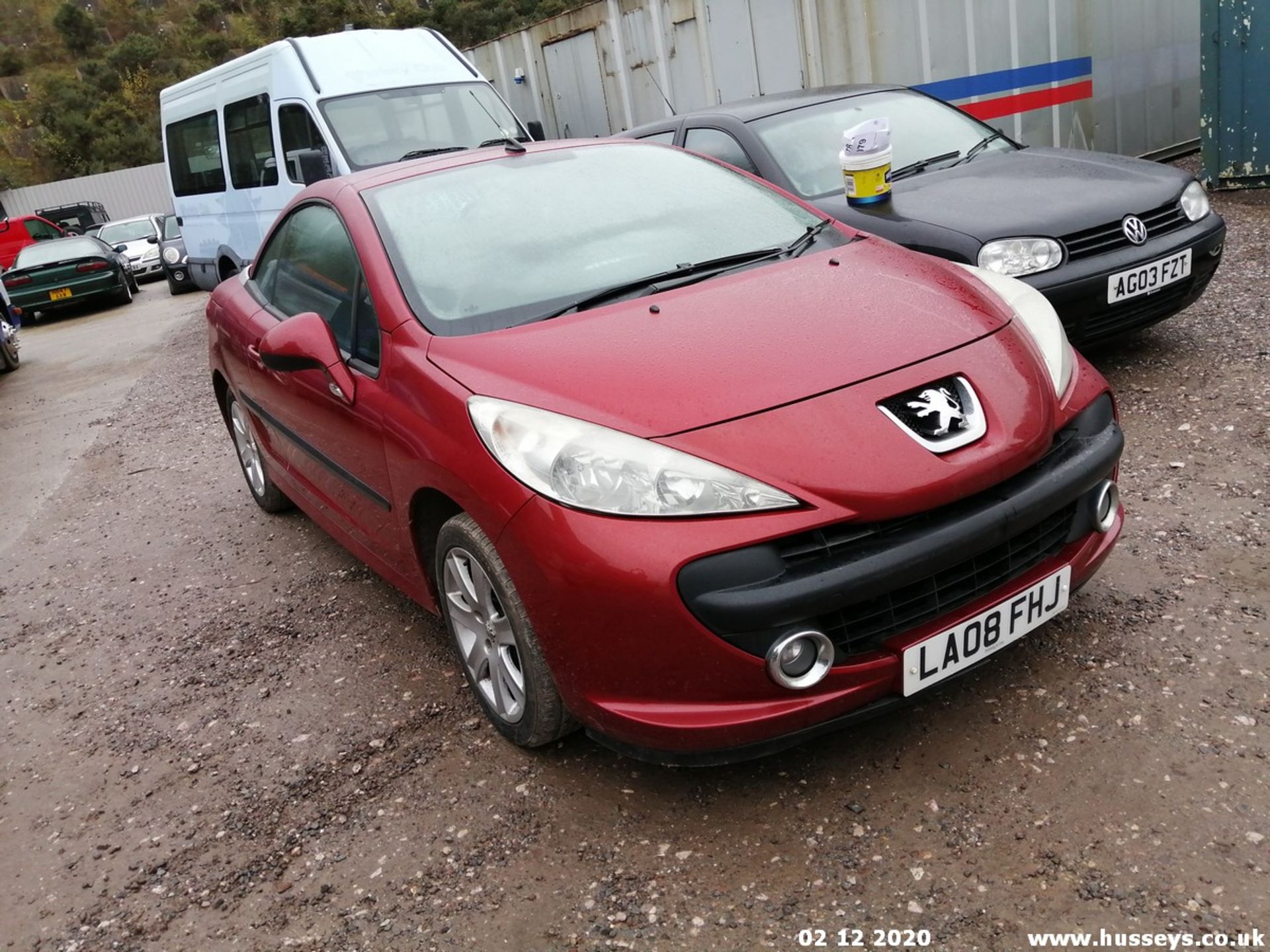 08/08 PEUGEOT 207 SPORT CC - 1598cc 2dr Convertible (Red, 93k) - Image 5 of 9