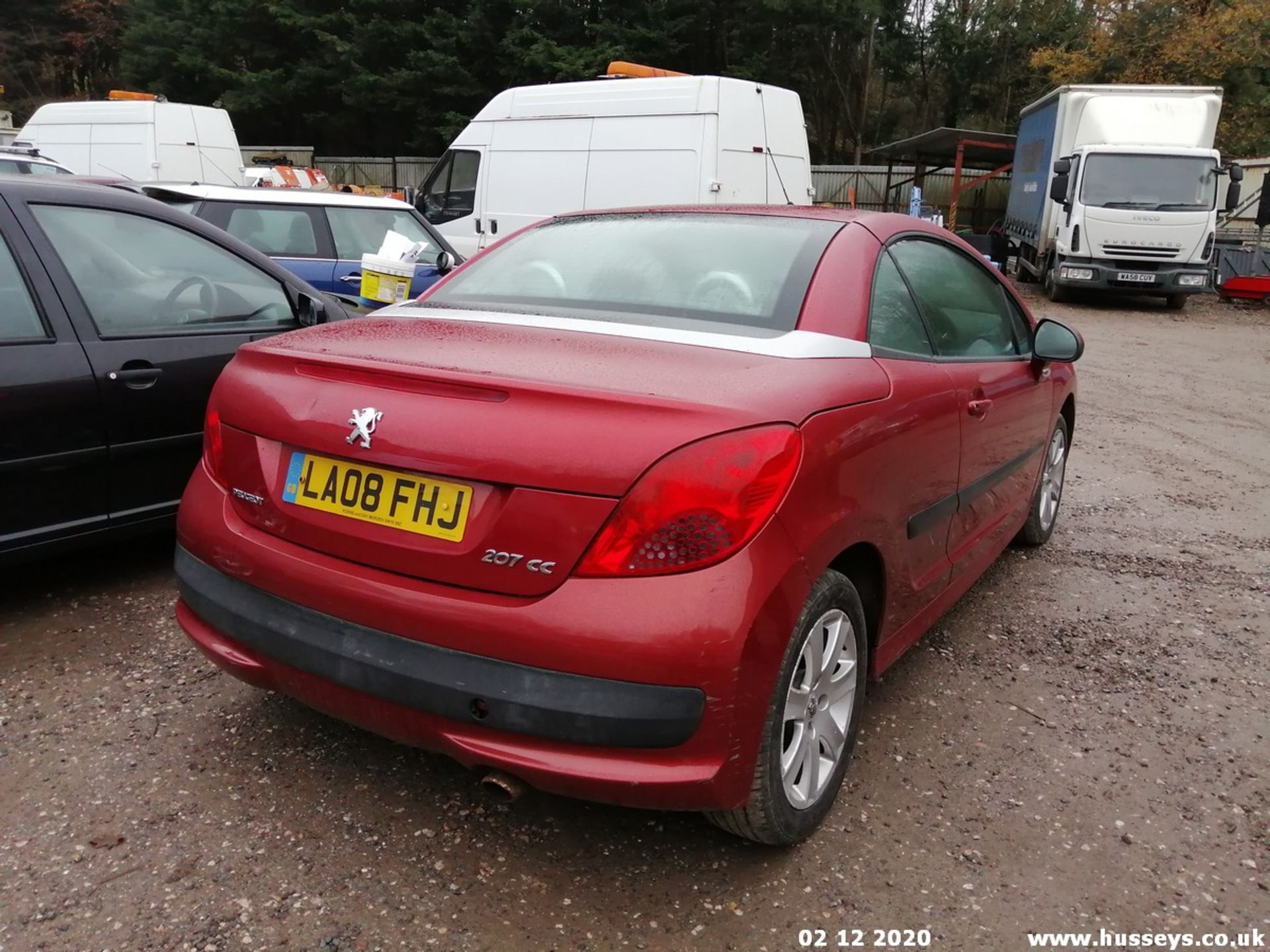 08/08 PEUGEOT 207 SPORT CC - 1598cc 2dr Convertible (Red, 93k) - Image 3 of 9