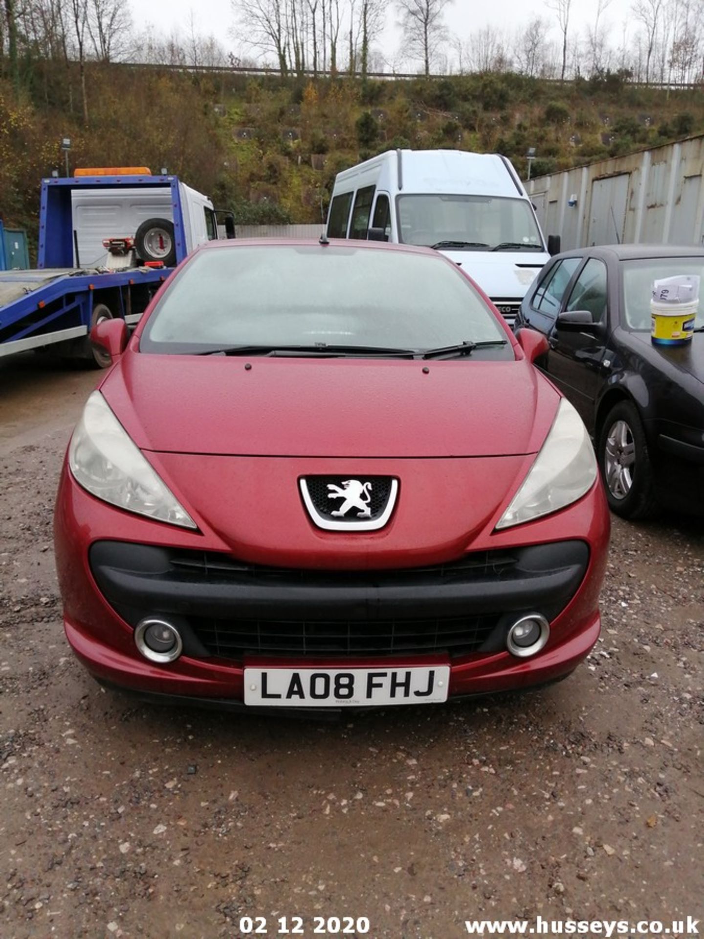 08/08 PEUGEOT 207 SPORT CC - 1598cc 2dr Convertible (Red, 93k) - Image 2 of 9