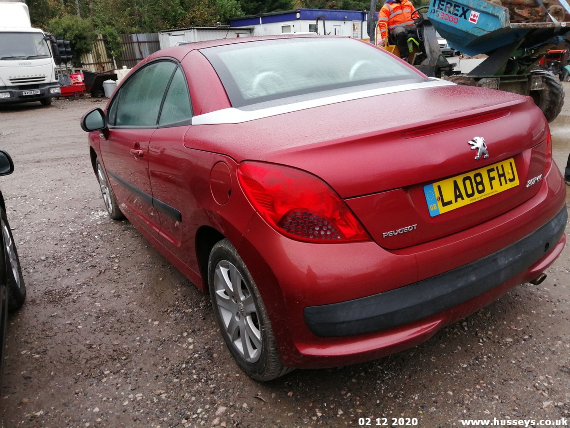 08/08 PEUGEOT 207 SPORT CC - 1598cc 2dr Convertible (Red, 93k) - Image 4 of 9
