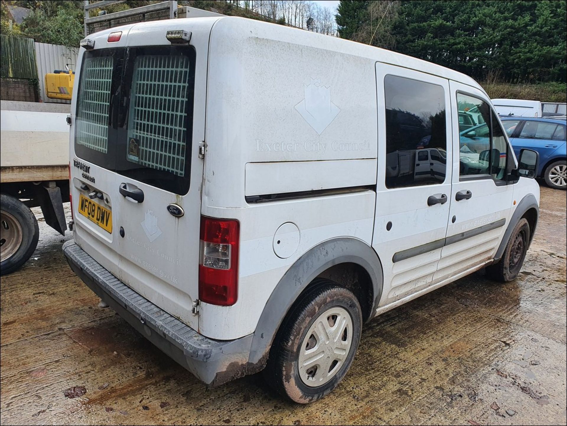 08/08 FORD TRANSIT CONN T210 L75 - 1753cc 6dr Van (White, 62k) - Image 4 of 9