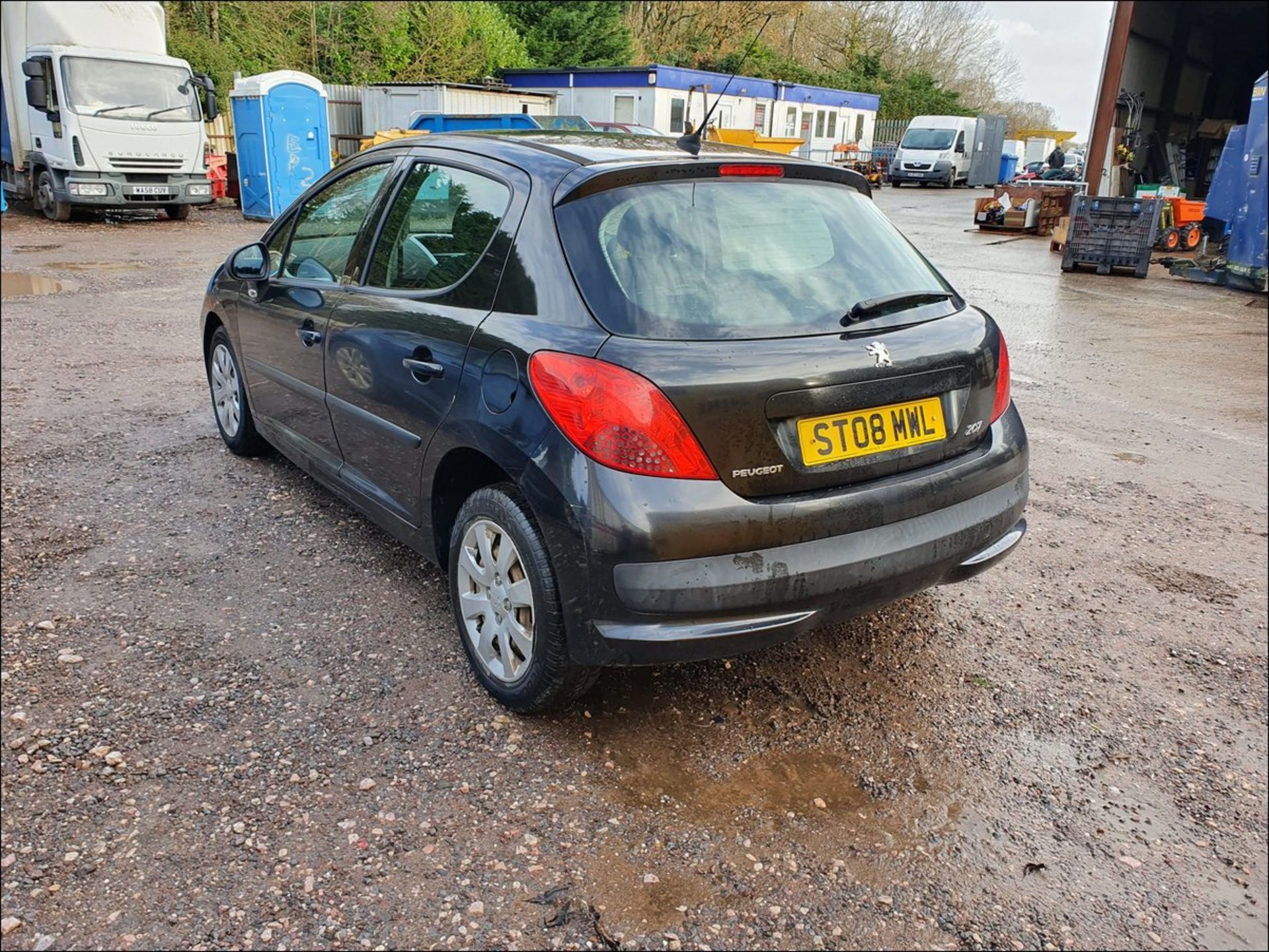 08/08 PEUGEOT 207 S - 1397cc 5dr Hatchback (Black, 105k) - Image 3 of 9