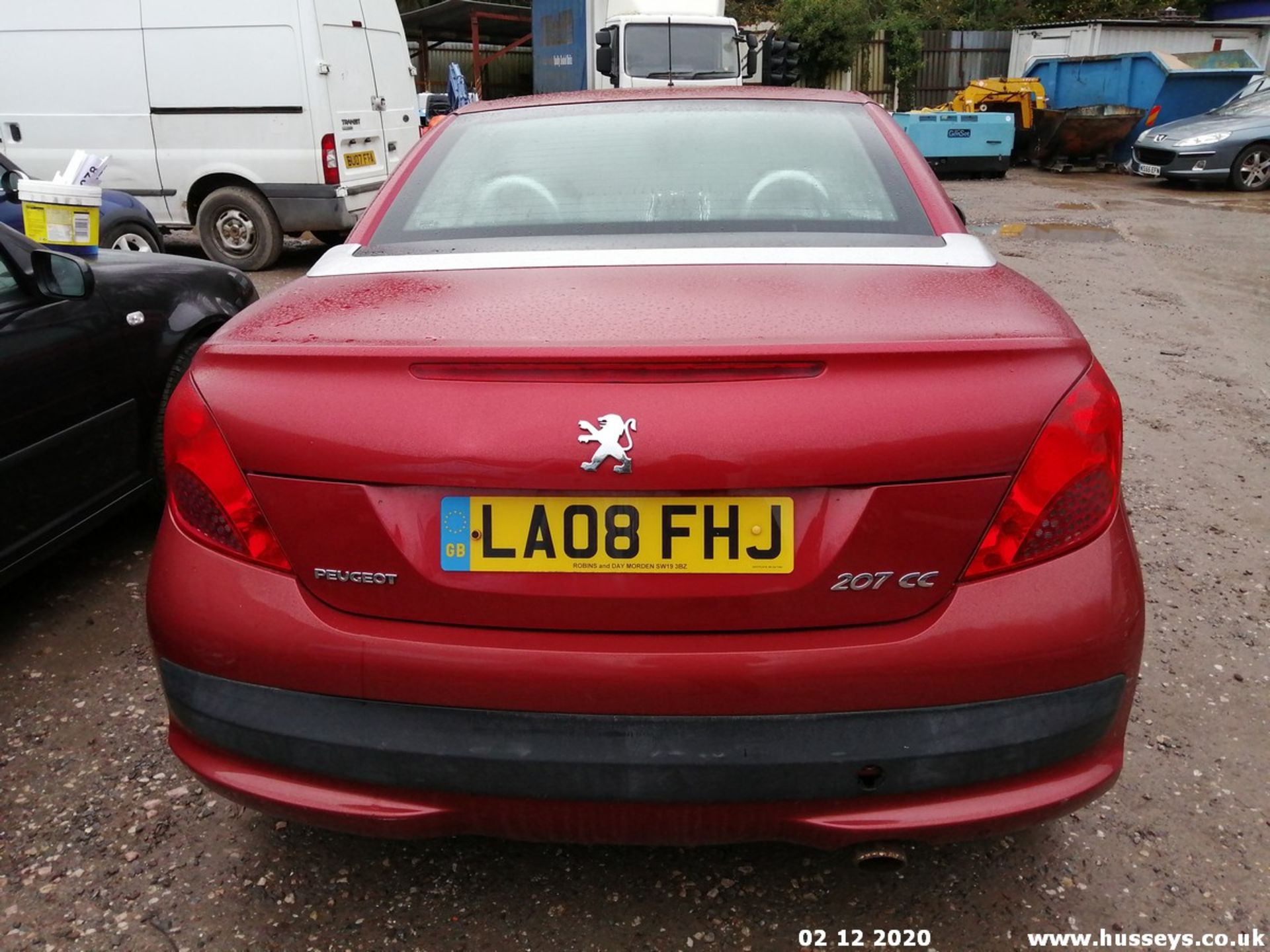 08/08 PEUGEOT 207 SPORT CC - 1598cc 2dr Convertible (Red, 93k) - Image 6 of 9