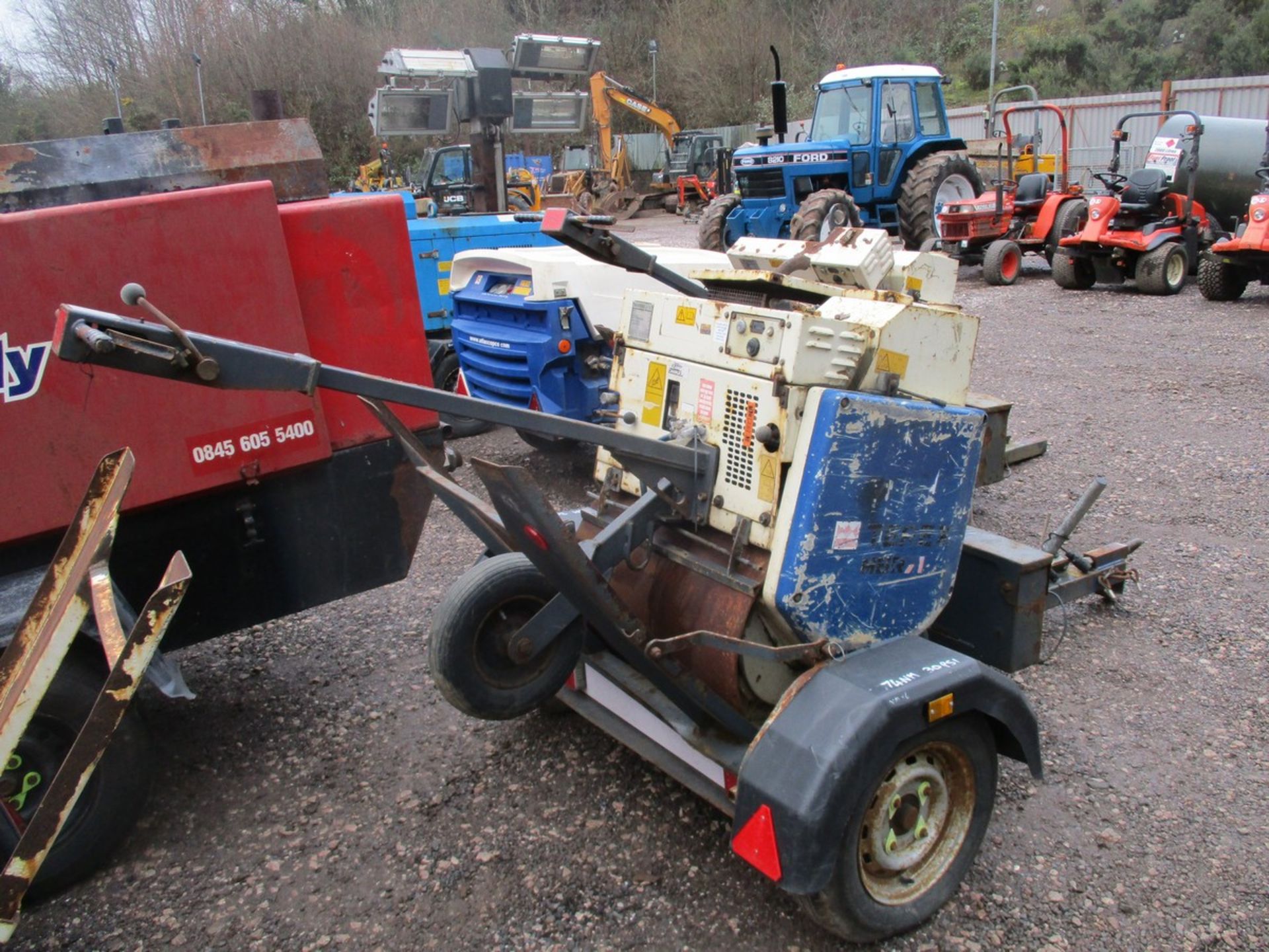 TEREX MBR71 PEDESTRIAN ROLLER C/W TRAILER - Image 2 of 2