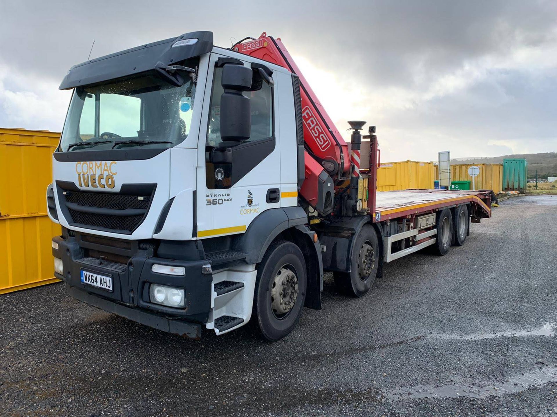 2014 Iveco Stralis 360 8 Wheel Beavertail c/w Fassi F3655 Crane (131k km) - Image 6 of 12