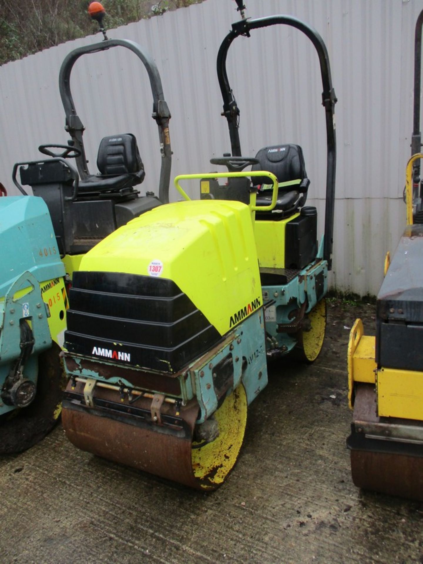 AMMANN AV12-2 TWIN DRUM ROLLER YR 2011 606HRS RUNS DRIVES VIBRATE