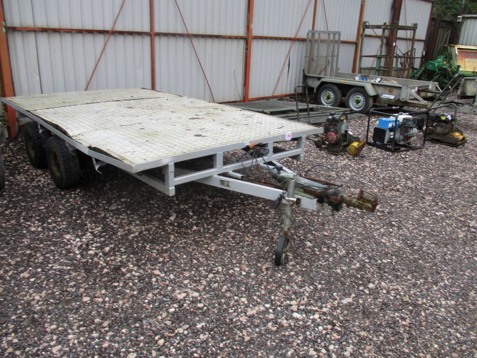 12FT FLATBED TRAILER - Image 2 of 2