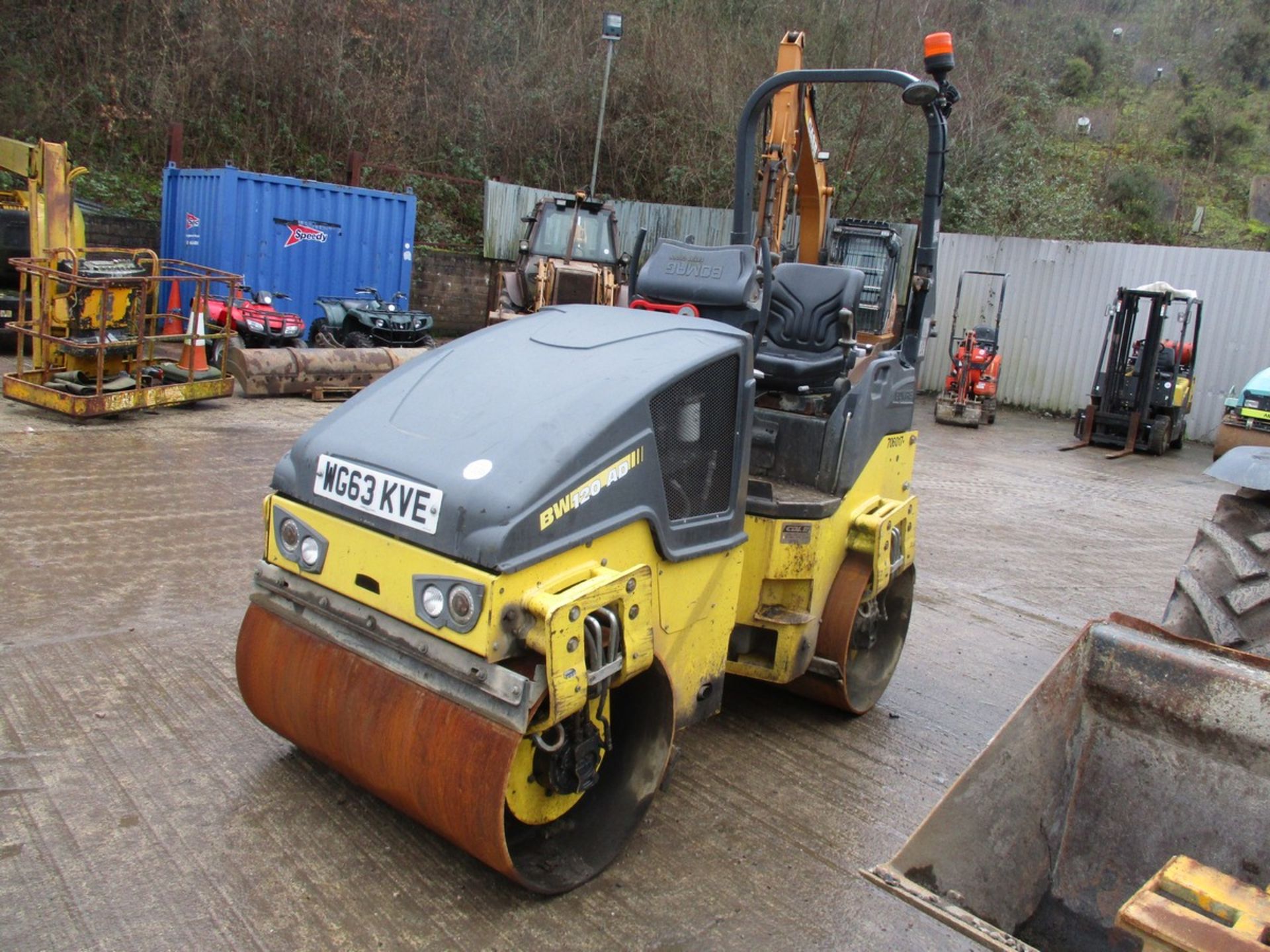 BOMAG BW120 TWIN DRUM ROLLER WG63 KVE - Image 2 of 4