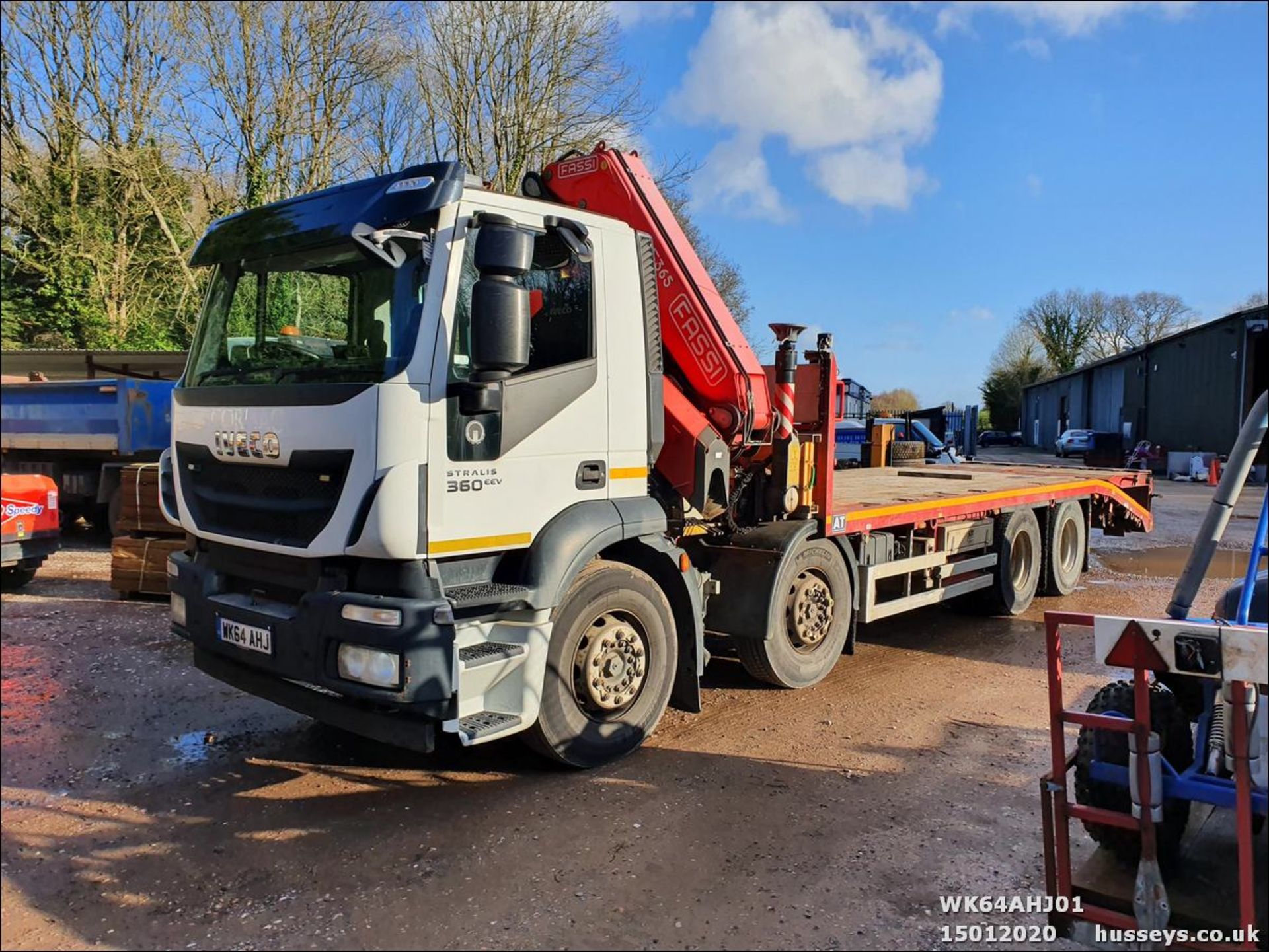 2014 Iveco Stralis 360 8 Wheel Beavertail c/w Fassi F3655 Crane (131k km) - Image 12 of 12