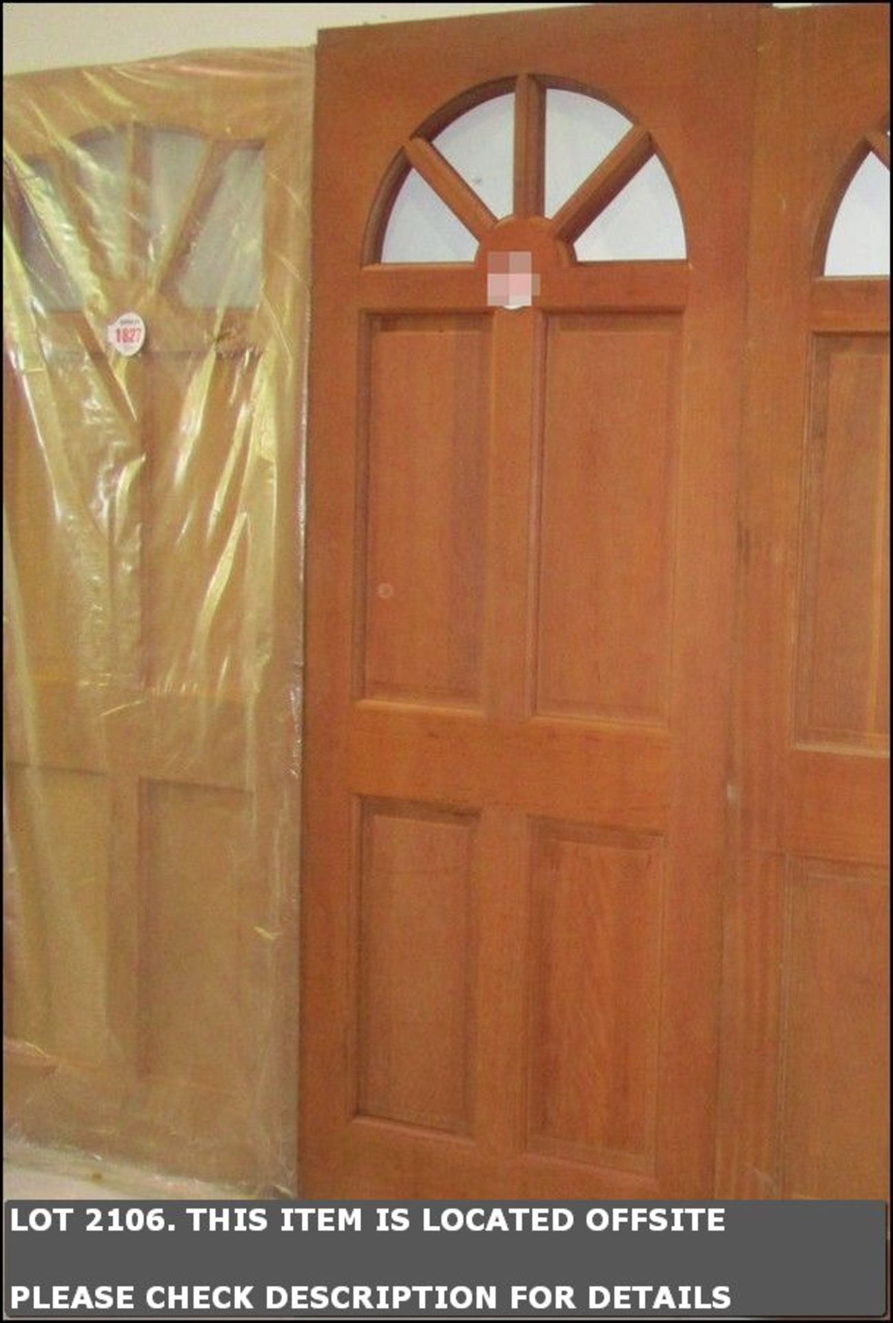 HARDWOOD EXTERNAL DOOR 2'8" (813MM) X 6'8" (2032MM)