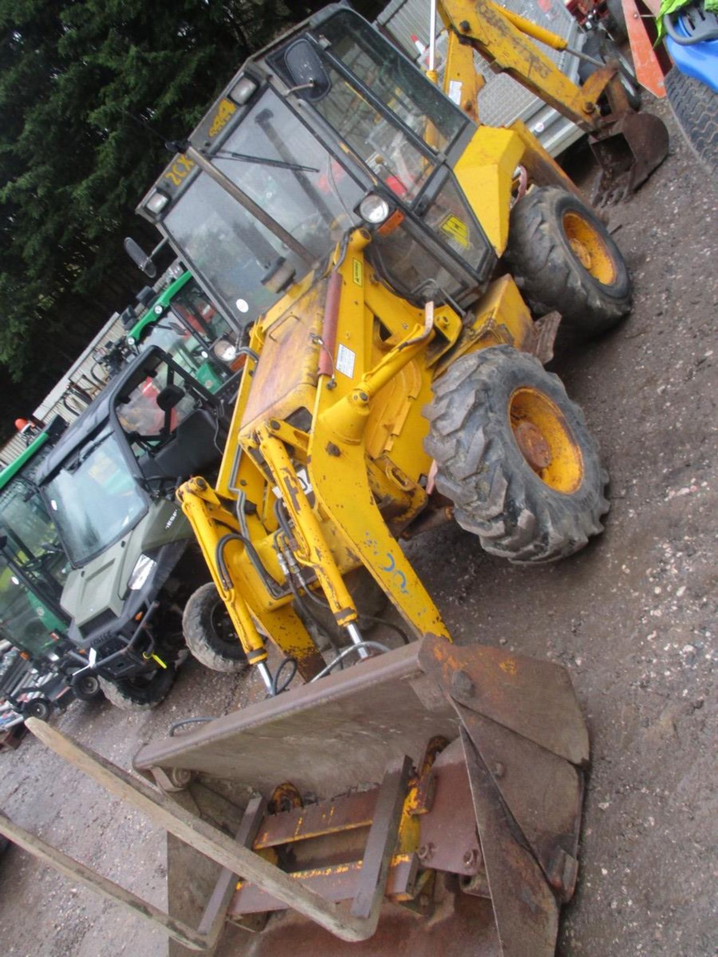 JCB 2CX WHEEL DIGGER J804 MKL C/W BACK ACTOR PALLET FORKS & BUCKET - Bild 3 aus 5