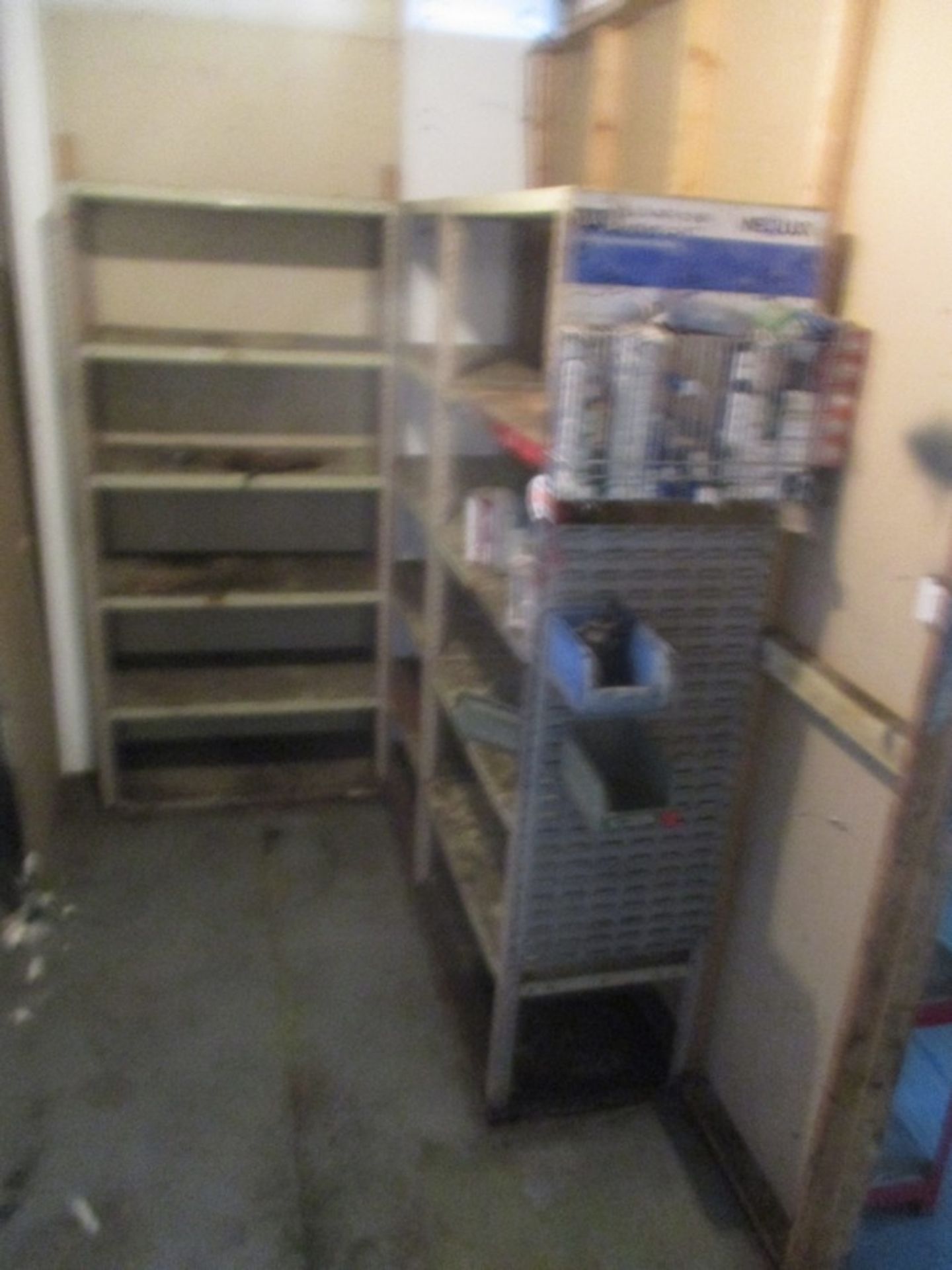 2 RACKS & 2 PARTS BINS C/W CONTENTS