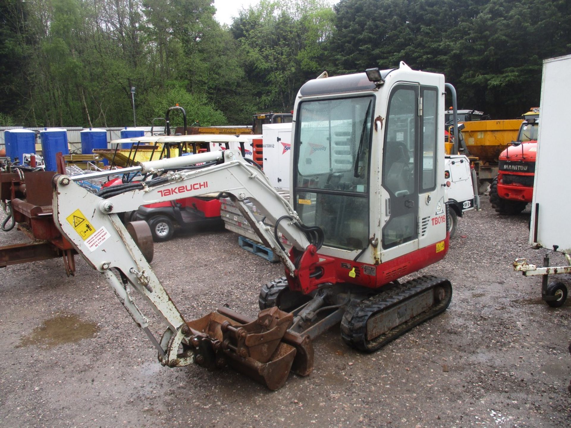 TAKEUCHI TB016 MINIDIGGER 2014 3192HRS RDD DIRECT FROM A LOCAL UTILITIES COMPANY