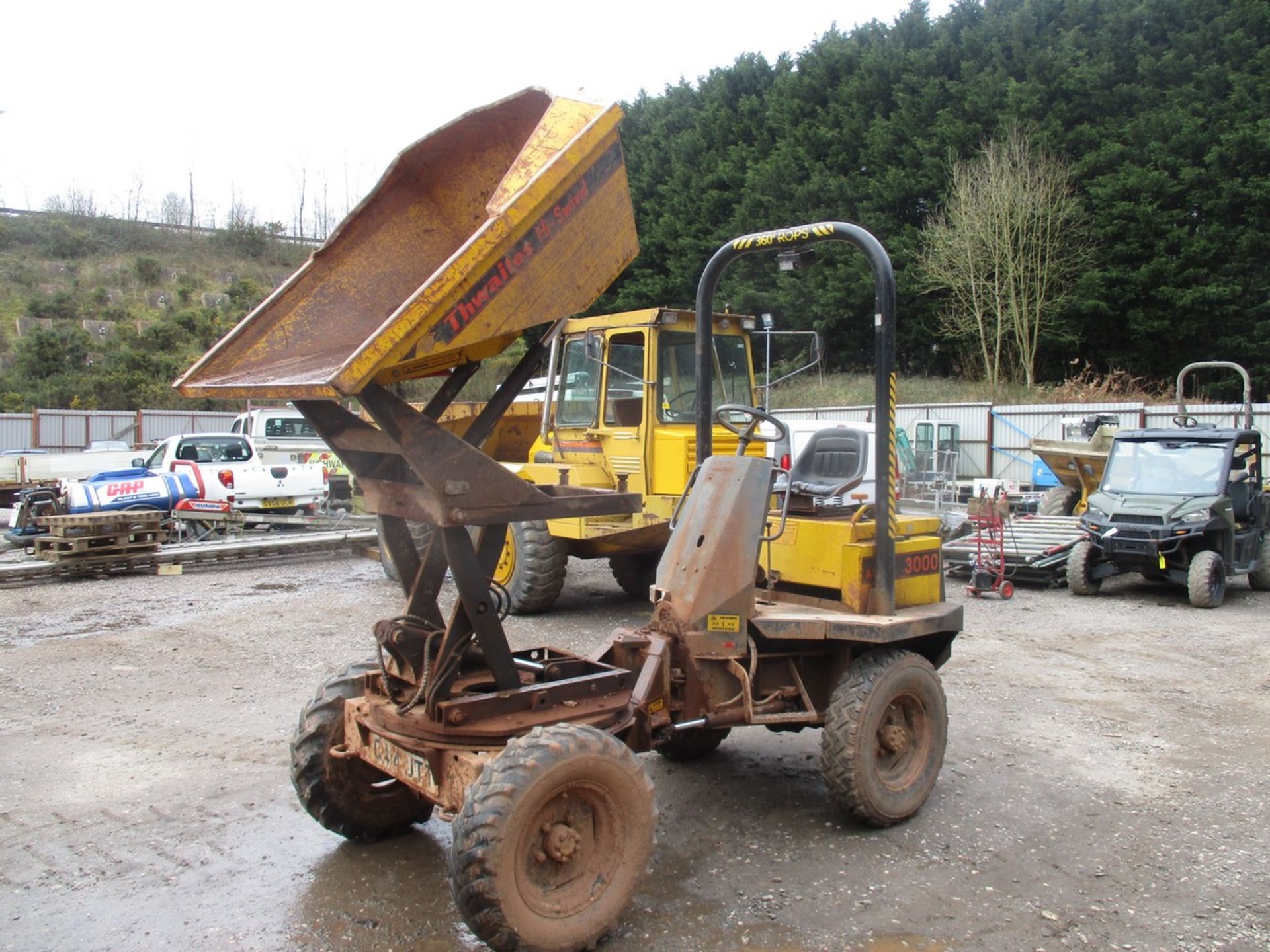 THWAITES 3 TON SWIVEL DUMPER Q414 JTT V5 & KEY - Image 2 of 6