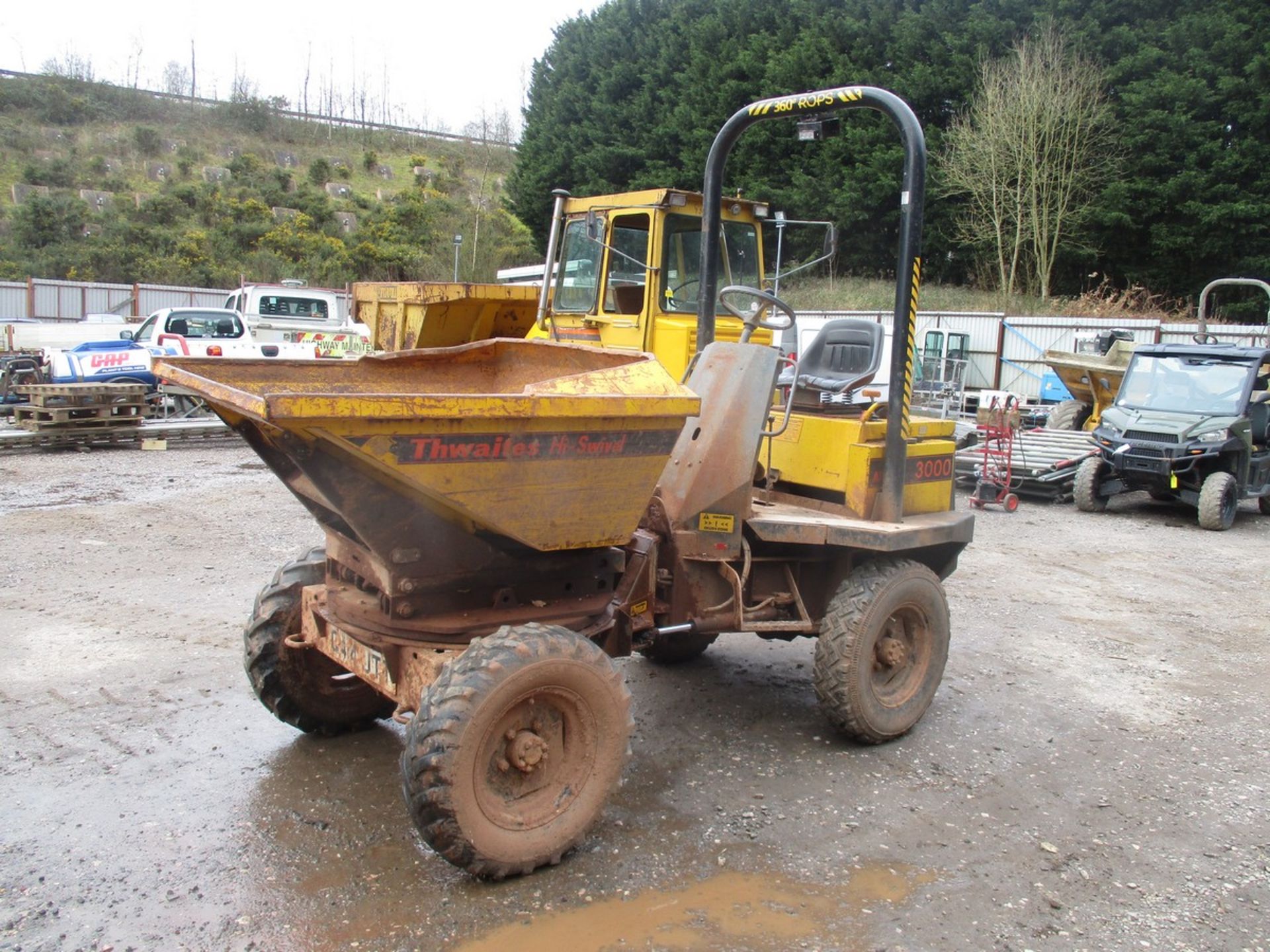 THWAITES 3 TON SWIVEL DUMPER Q414 JTT V5 & KEY - Image 4 of 6