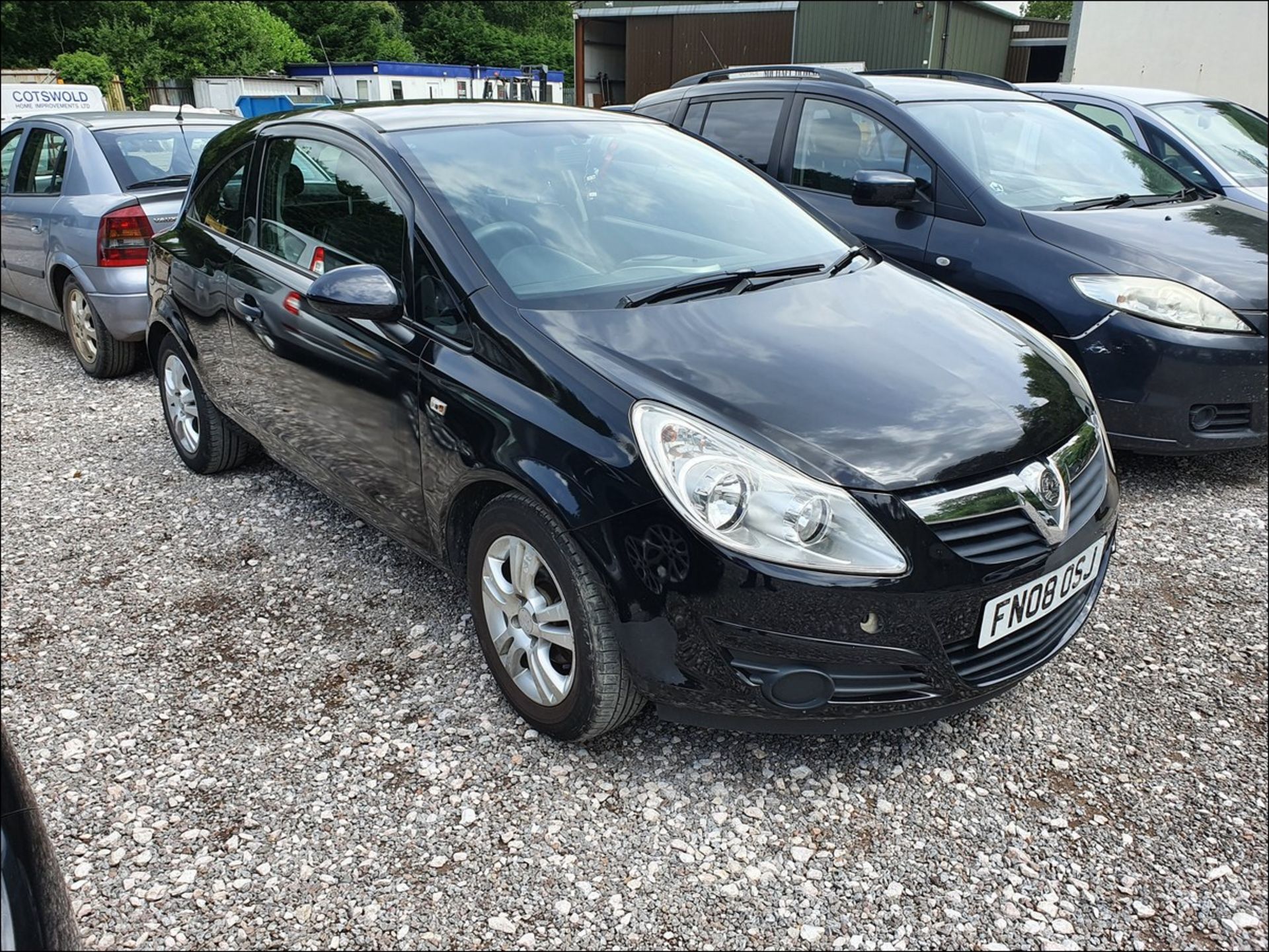 08/08 VAUXHALL CORSA BREEZE - 1229cc 3dr Hatchback (Black, 101k) - Image 12 of 14