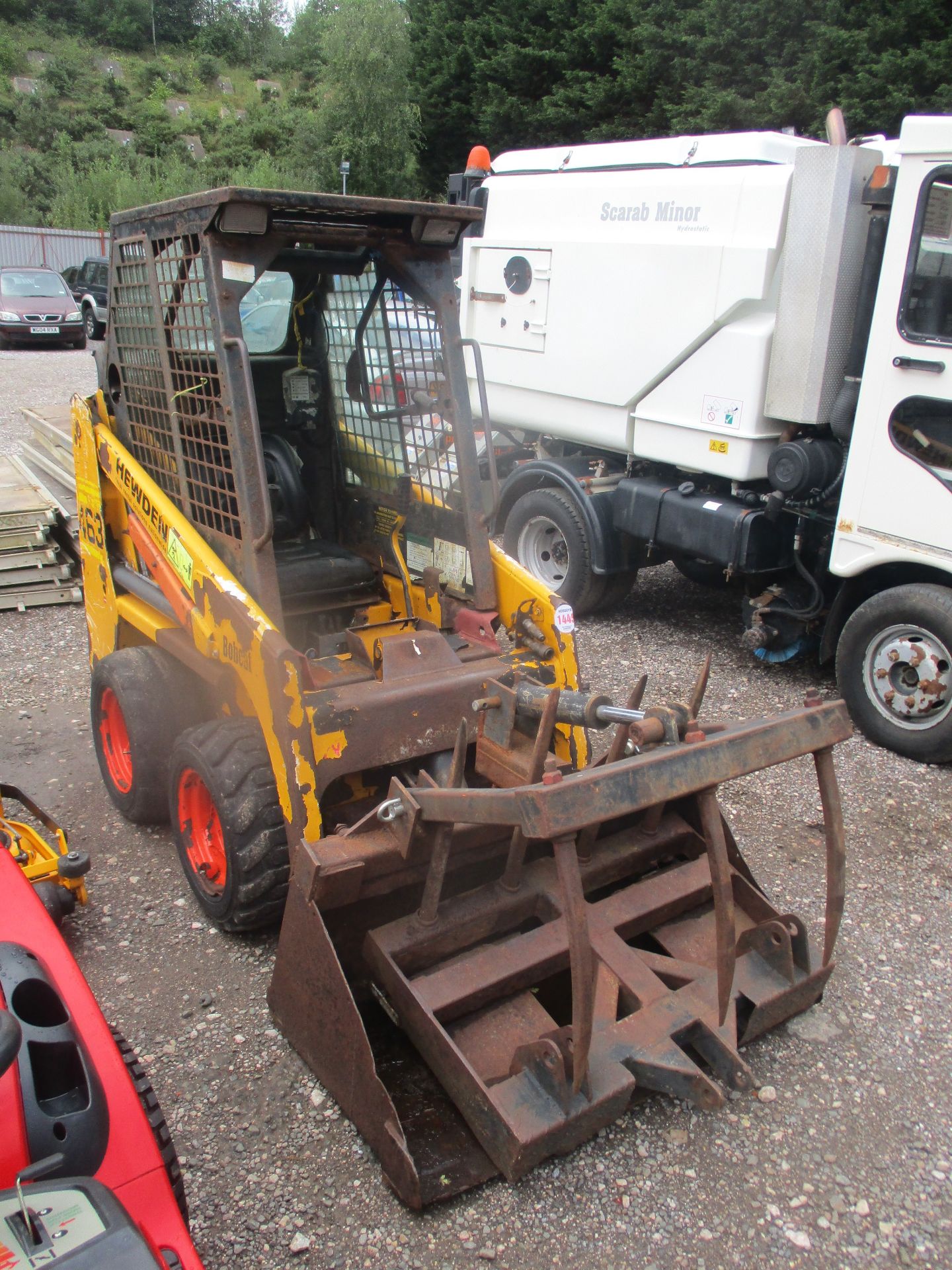 BOBCAT 463 SKIDSTEER C/W GRAB & SPIKE 2001 - Image 2 of 6