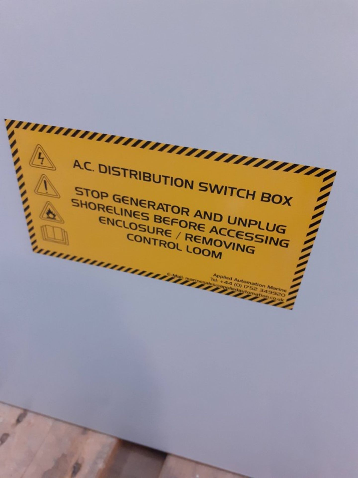 Electrical control cabinet A.C Distribution switch box - Image 8 of 9