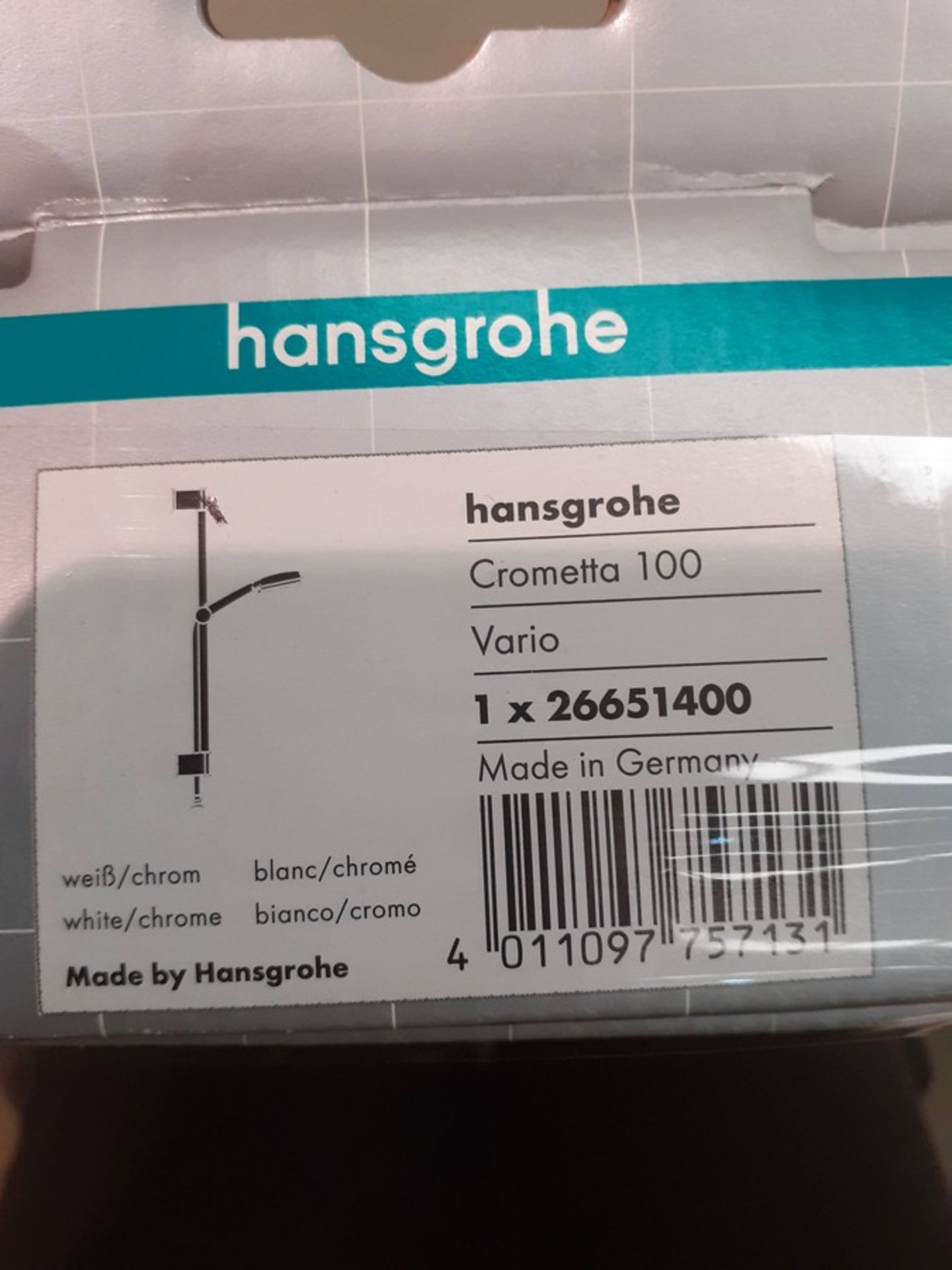 Hansgrohe crometta 100 vario unica set 65mm 26651400 x 1 - Image 2 of 3