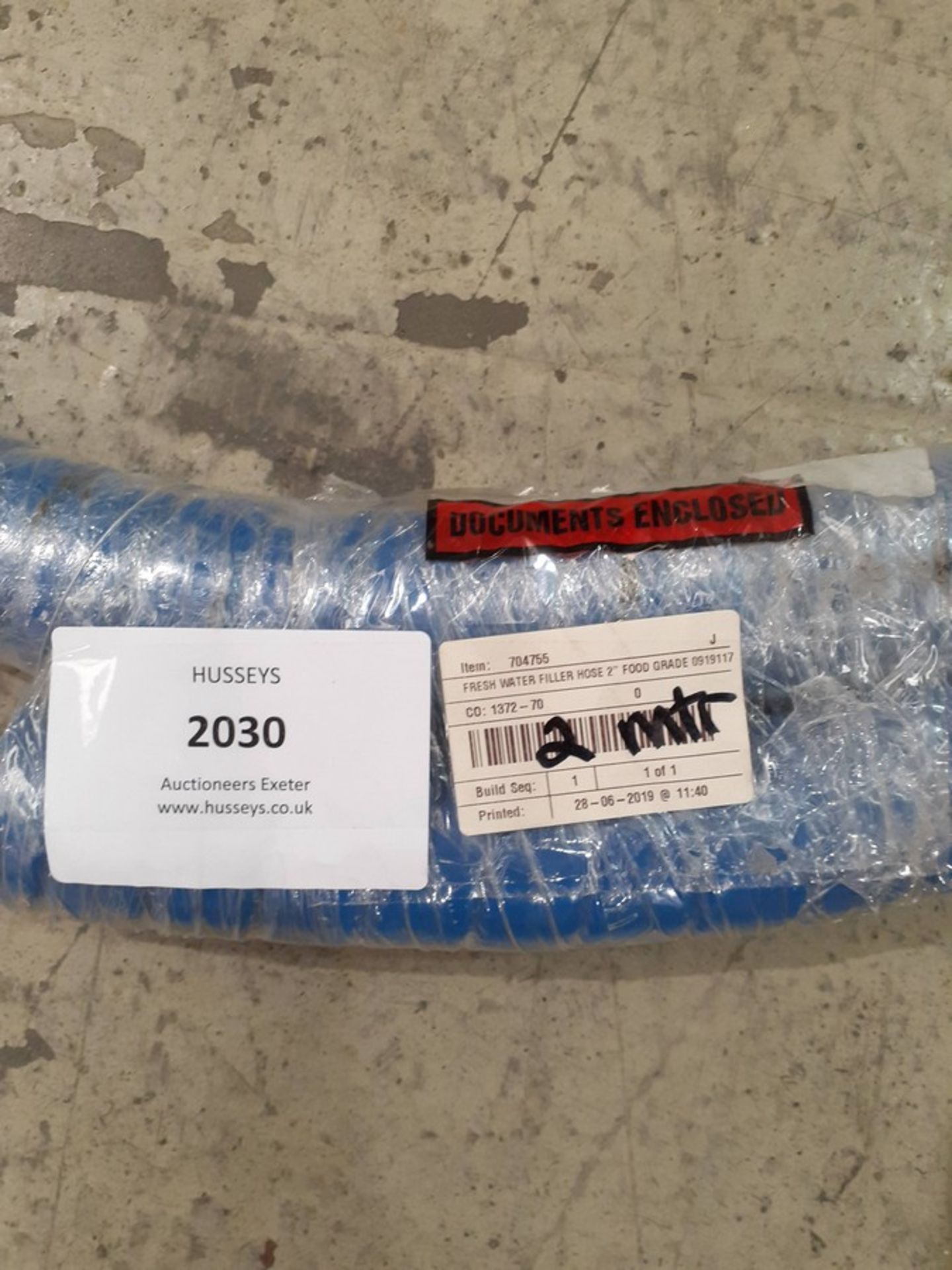 Freshwater filler hose 2" Food grade 2 metre 0919117 - Image 2 of 2