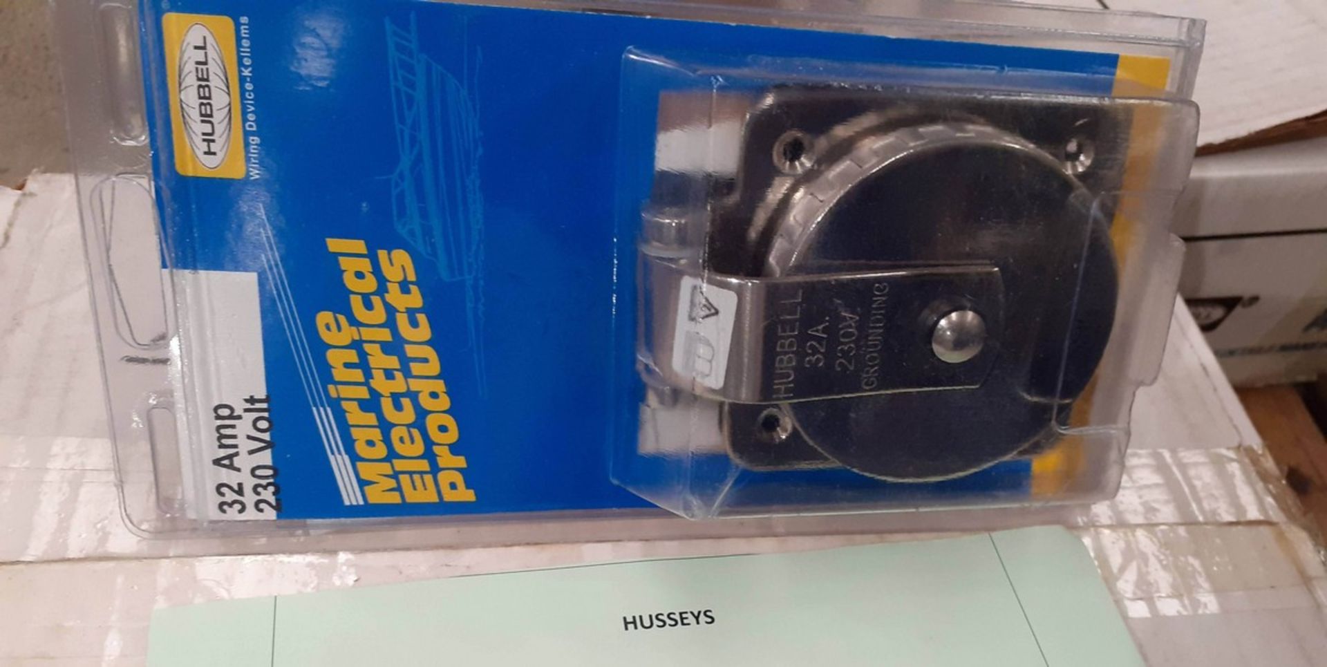 Hubbell 32amp/230v shore power inlet s/s x4