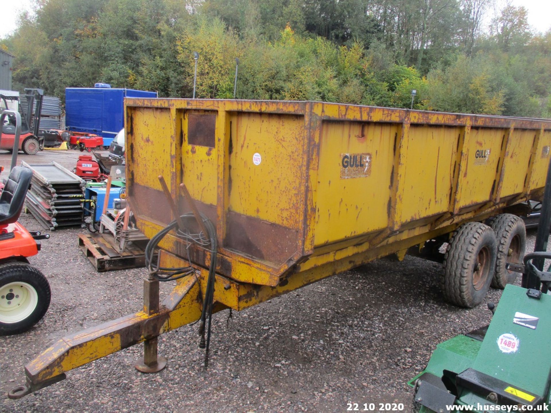 GULL GRAIN TRAILER C/W HYDRAULIC BACK DOOR - Image 2 of 3