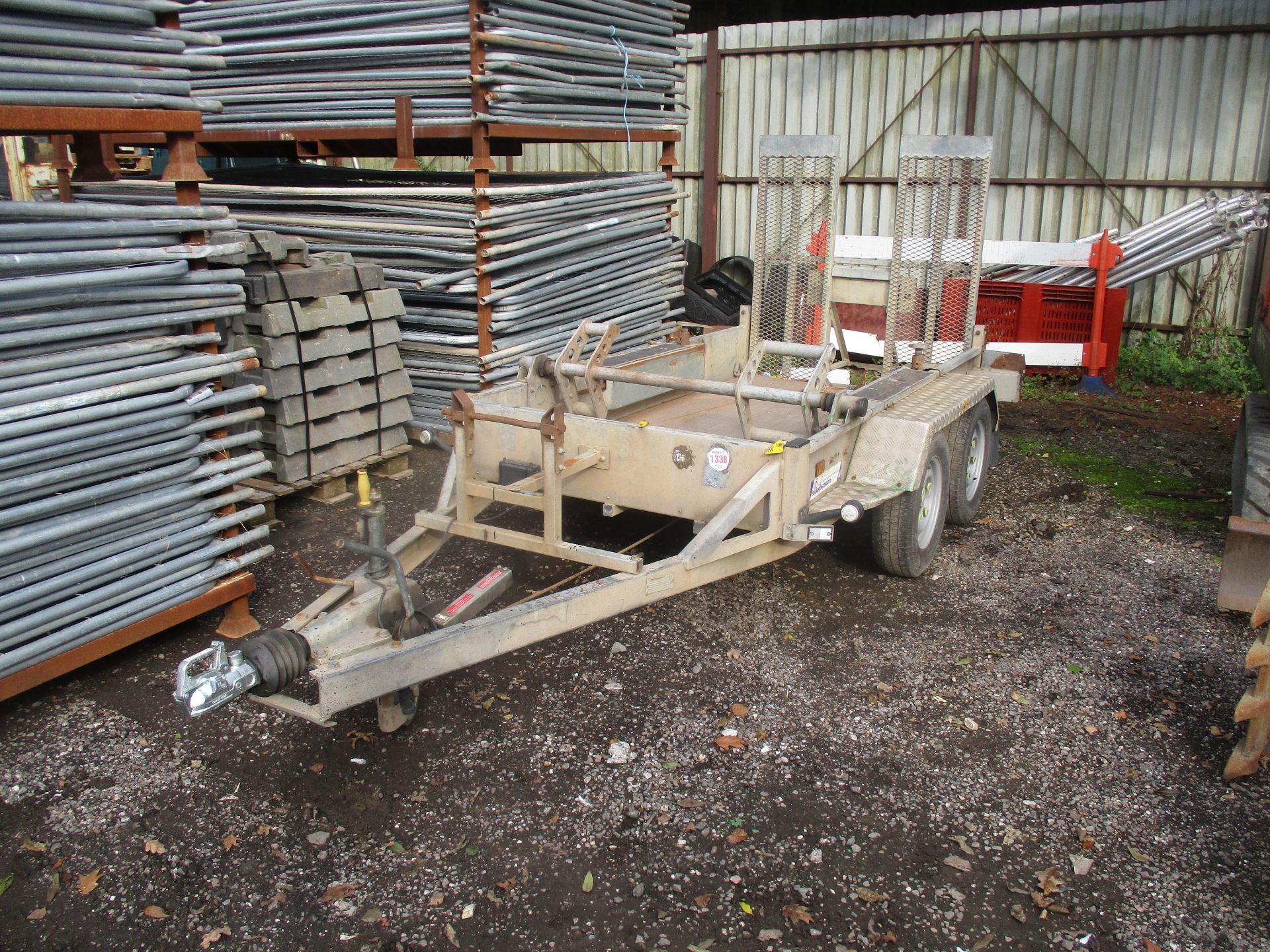 INDESPENSION MINI DIGGER TRAILER C/W TRACK CLAMPS