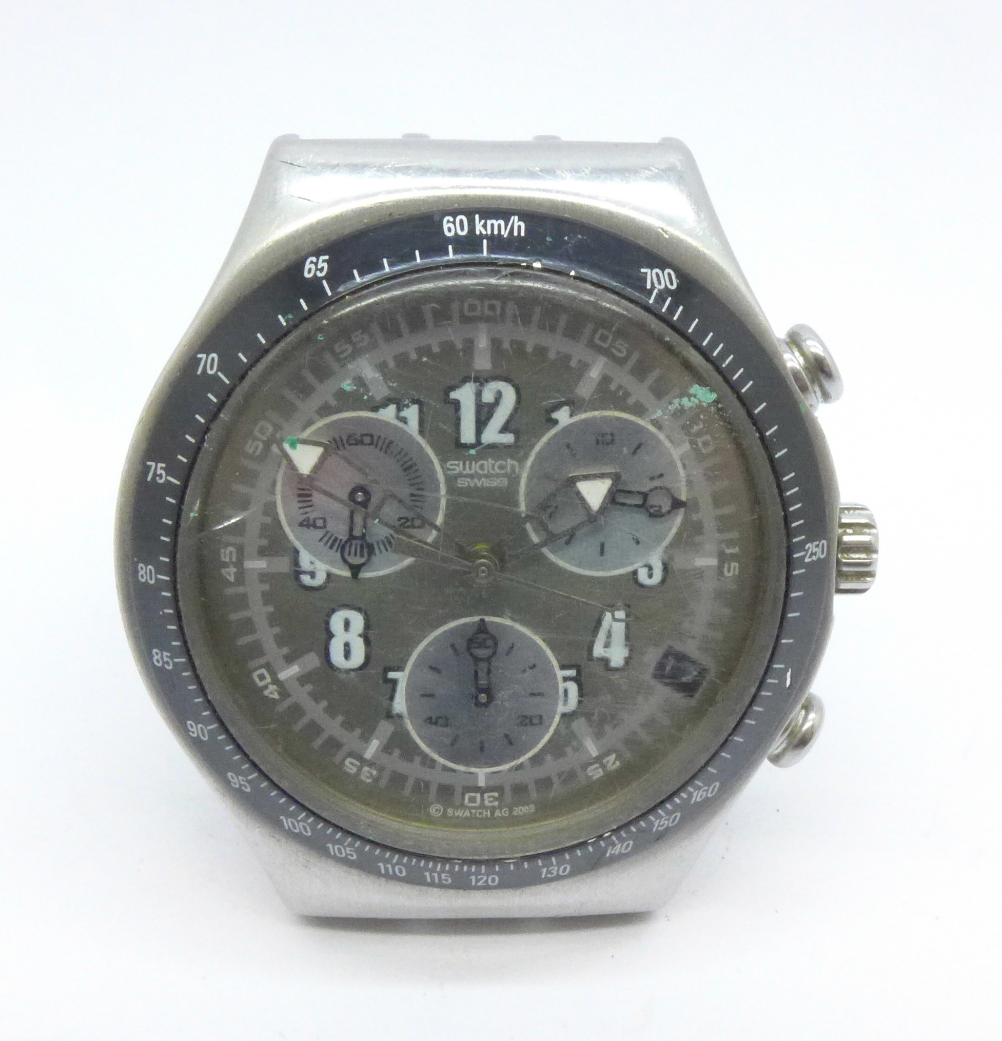 A stainless steel Swatch Irony chronograph wristwatch with date - Image 2 of 10