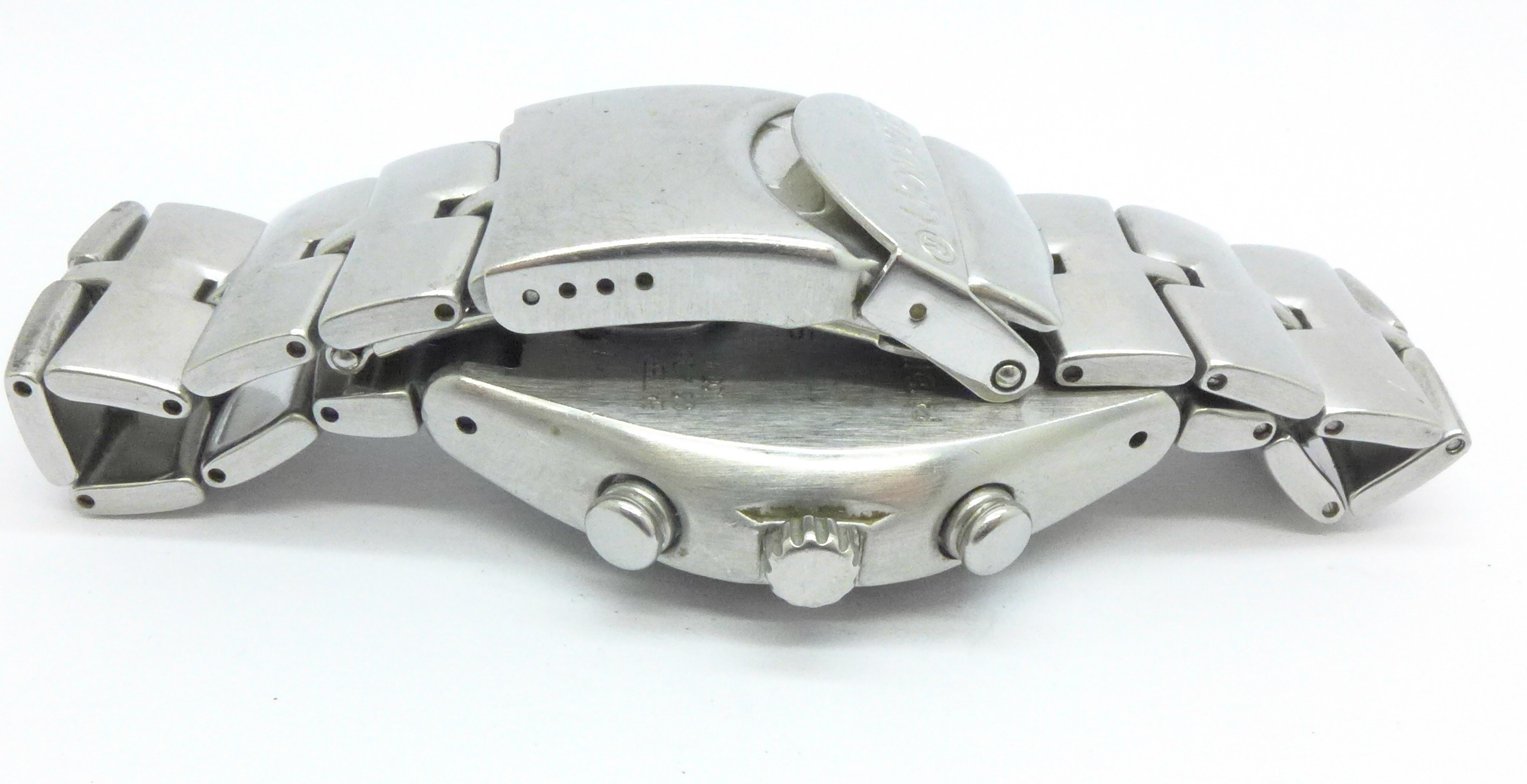 A stainless steel Swatch Irony chronograph wristwatch with date - Image 3 of 10