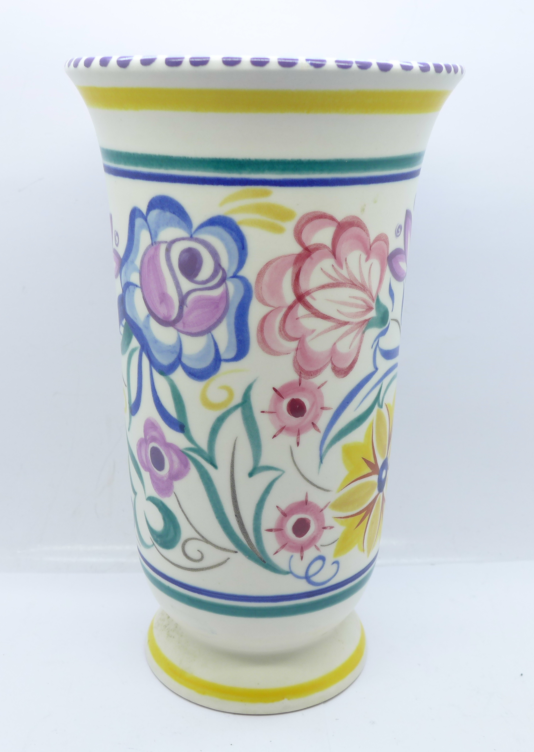 A Poole pottery vase, 21cm