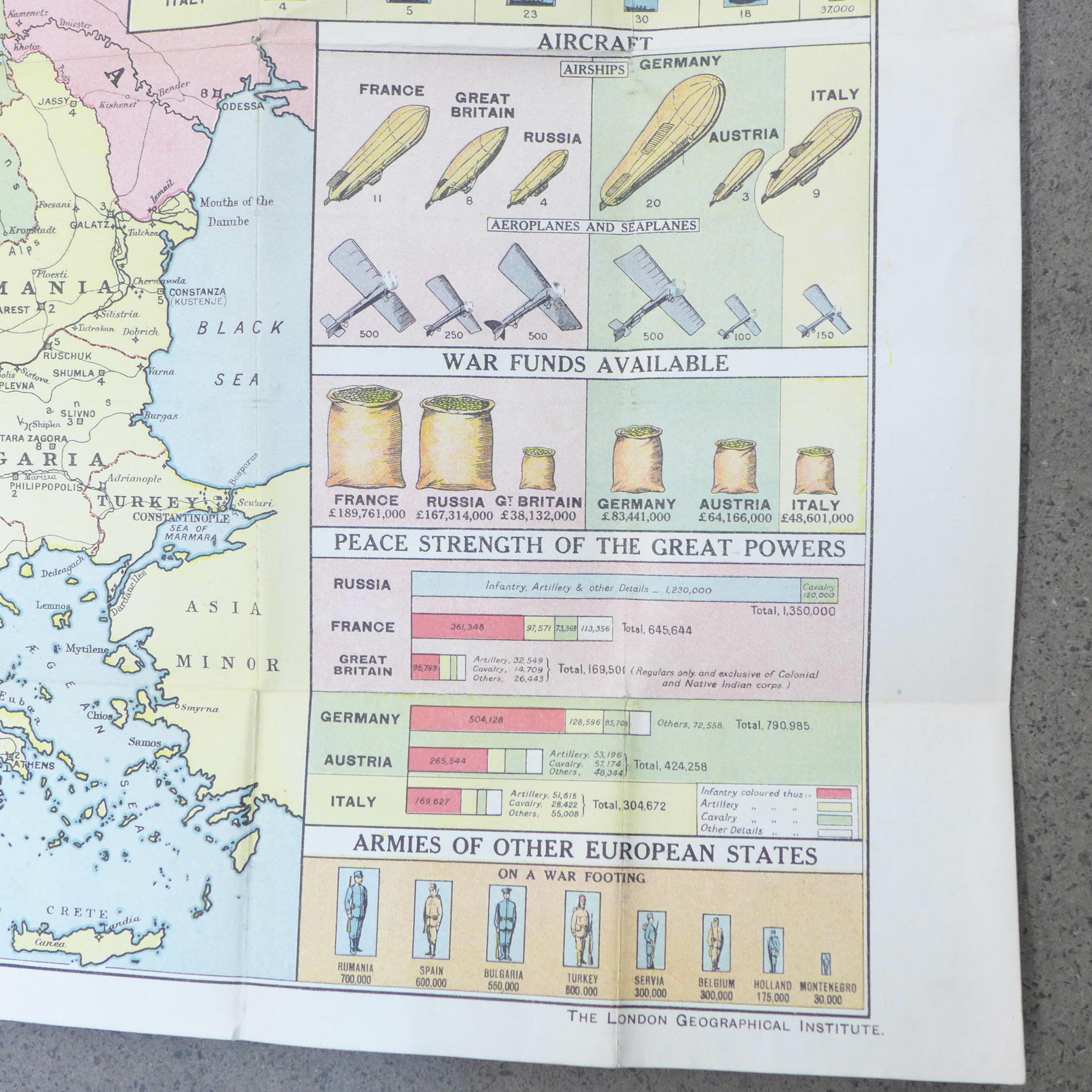 A Daily Mail War Map, The London Geographical Institute, Geroge Philip & Son Ltd. - Image 4 of 5