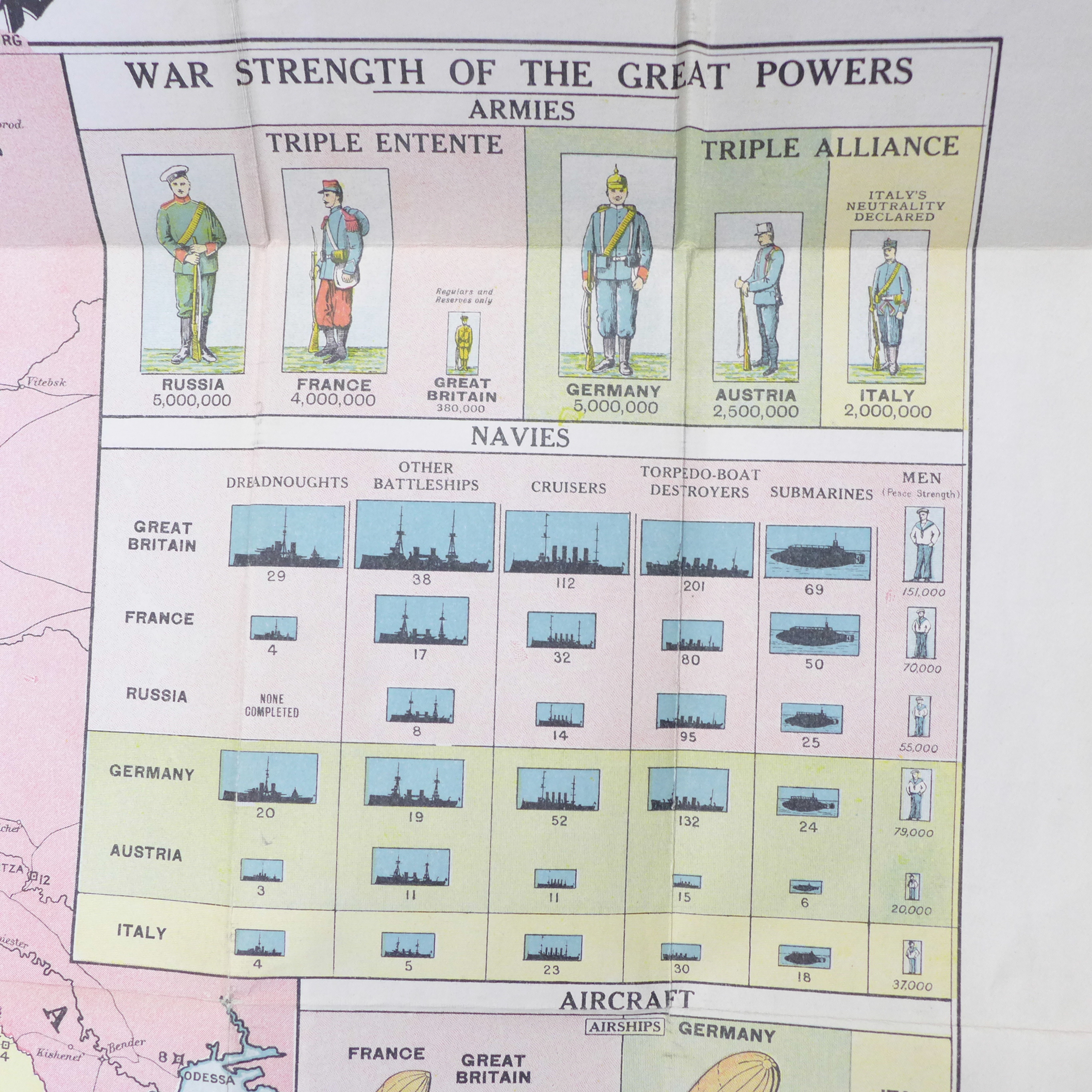 A Daily Mail War Map, The London Geographical Institute, Geroge Philip & Son Ltd. - Image 3 of 5