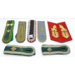 Eight uniform shoulder boards