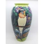A Moorcroft Sallow vase by Rachel Bishop, 1997, limited edition of 500, number 419, signed, 25.