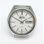 A stainless steel Seiko 5 Actus automatic wristwatch