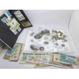 Coins and banknotes