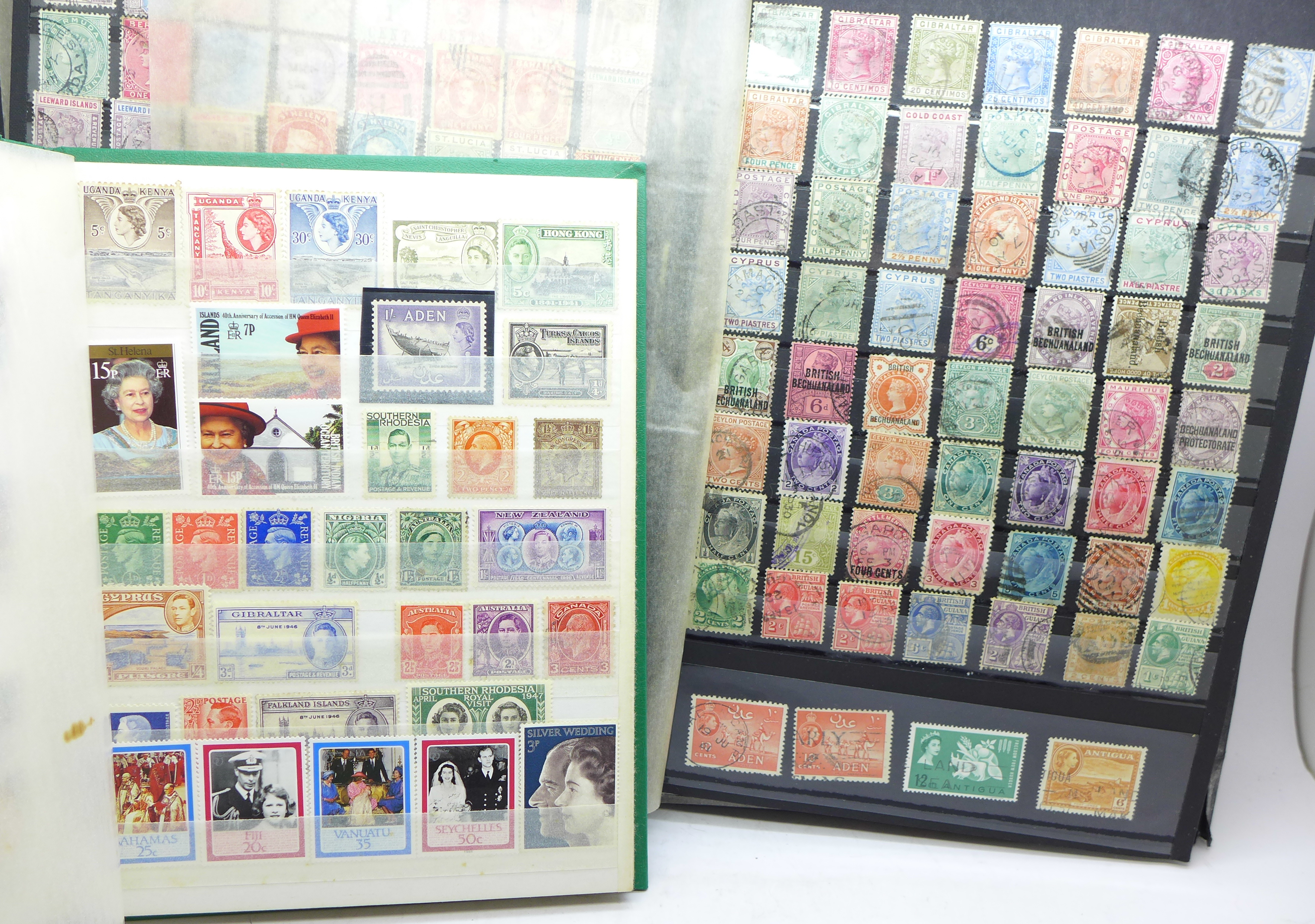 Two albums of British commonwealth stamps - Image 2 of 4