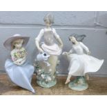 Three Lladro figures