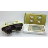 A Tomy game and a Nintendo wide screen Game & Watch parachute, boxed