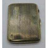 A silver cigarette case, 66g