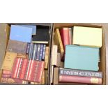 Two boxes of books, including Butlers Lives of the Saints, six volumes, other religious books and