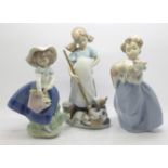 Three Lladro figures