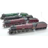 Six OO gauge model railway locomotives and five tenders