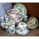 Twelve items of Mason's ironstone china