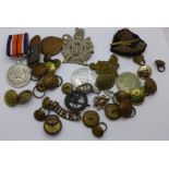 Medallions, buttons and cap badges