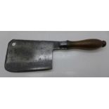 A Victorian butcher's meat cleaver