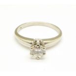 An 18ct gold, diamond solitaire ring, 0.48carat approximate diamond weight, 2g, M