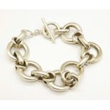 A silver bracelet, 55g