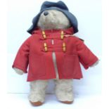 A Paddington bear soft toy