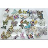 Butterfly brooches